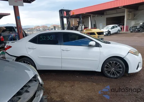 2014 Toyota Corolla S Plus z USA, uszkodzony, nr VIN 2T1BURHE2EC127802